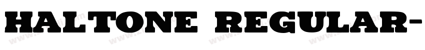 HALTONE Regular字体转换